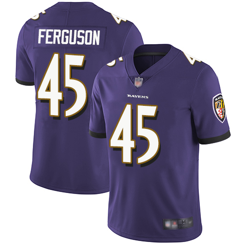 Baltimore Ravens Limited Purple Men Jaylon Ferguson Home Jersey NFL Football #45 Vapor Untouchable->youth nfl jersey->Youth Jersey